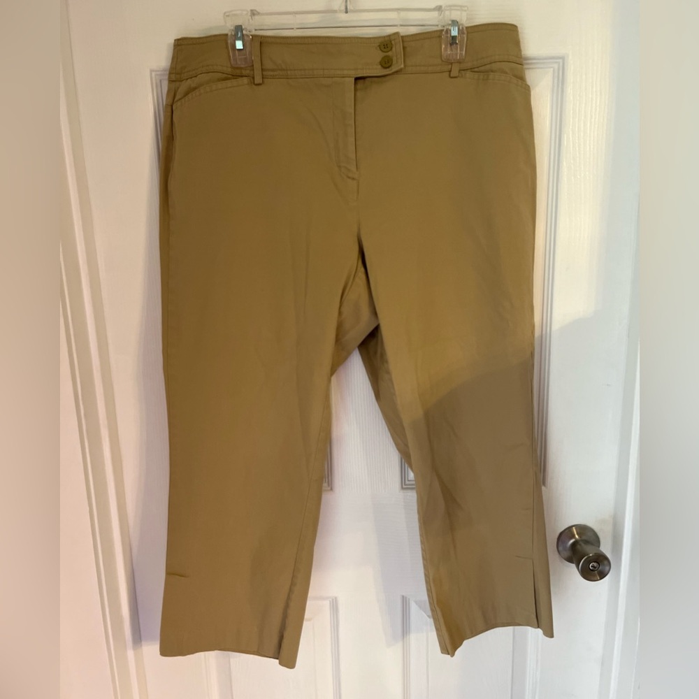 Lane Bryant khaki capri